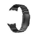 Bracelet de montre en titane compatible avec samsung watch 8 / 8 classic - fermoir a tortue le noir