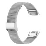 Bracelet de poignet en acier inoxydable pour fitbit charge 5, sport intelligent, boucle magn�tique, maille, ...
