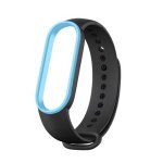 Bracelet de rechange bicolore en silicone pour xiaomi mi band 5 / nfc, accessoires color�s