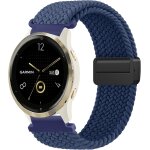 Bracelet de rechange r�glable en nylon tress� de 18 mm pour garmin venu 2s / venu 3s / vivoactive 4s ...