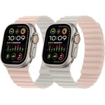 Bracelet r�versible en double face compatible avec bracelet apple watch 49 / 46(s10) / 45 / 44 / 42mm, ...