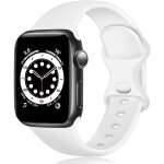 Bracelet en silicone compatible avec apple watch 38mm 40mm 41mm, bracelets de sport de remplacement pour ...