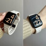 Bracelet en silicone pour apple watch série 10, 46mm 42mm, 44mm 45mm 40mm 41mm, bracelet de sport iwatch ... Bracelet en silicone pour apple watch série 10, 46mm 42mm, 44mm 45mm 40mm 41mm, bracelet de sport iwatch ...