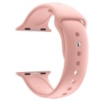 Bracelet silicone rose souple sport mixte remplacement montre pour apple iwatch 44 mm taille m / l