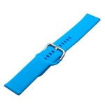 Bracelet en silicone souple avec boucle pour fossil q explorist hr gen 4 - bleu ciel