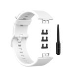 Bracelet en silicone souple pour montre connect�e huawei tia b09 / tia b19, couleur unie, avec boucle ...
