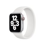 Bracelet en silicone souple solo pour apple watch series 7 - 45mm (pulse:177 - 190mm) - blanc