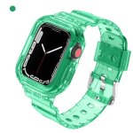 Bracelet en silicone transparent sport + bracelet pour apple watch srie 7, 4145mm, boucle extensible, ...