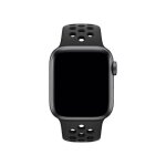Bracelet sport loop pour apple watch 38 40 41 mm nike anthracite - noir