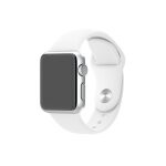 Bracelet sport silicone blanc pour apple watch version 38mm