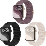 Bracelets tress compatibles avec bracelet apple watch 38mm 40mm 41mm 42mm, bande elastique en tissu ...