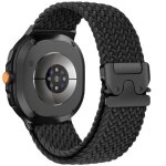 Bracelet tress� elastique en nylon 40 / 44mm avec boucle parachute compatible avec samsung galaxy watch ...