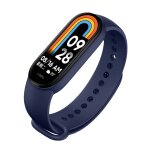 Bracelet pour xiaomi mi band 5 / xiaomi mi band 6 / xiaomi mi band 7 souple silicone couleur bleu marine ...