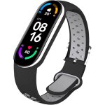 Bracelet compatible avec xiaomi mi band 7 / 6 / 5, silicone remplacement bracelet pour xiaomi mi smart ...