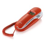 Brondi kenoby cid t�l�phone analogique rouge, blanc identification de l'appelant