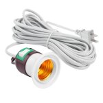 Cble d'alimentation e27 pour support de lampe suspendue, luminaire de plafond, connexion a vis, ligne ...