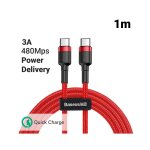 C�ble type - c vers type - c baseus coffee series rouge