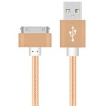 Cble de charge rapide pour iphone 4 4s ipad 2 3 ipod 30 broches, fil en nylon tress, transfert de donnes, ...