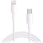 C�ble de charge rapide lightning 1 m pour iphone et ipad - pour iphone 14 / 13 / 12 / 11 / x / xs / max ...