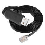 Cble console usb 1. 8m usb 2. 0 vers rj45 mle cble srie plat compatible avec routeur / switch de ...