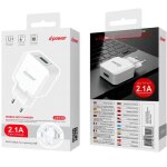 Cable lightning (iphone / ipad) + chargeur 2. 1a blanc de td - power