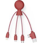 - c�ble multi usb 4 en 1 en forme de pieuvre - chargeur universel en plastique recycl� - prise usb, usb ...