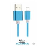 Cable sync & charge pour iphone blue samsung 6341549018168 adaptateur telephone ipod ipad chargeur lighting ...