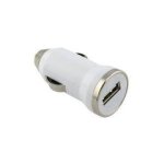 Cabling� chargeur adaptateur usb / allume - cigare blanc