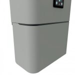 Cache - piquages blanc pour chauffe - eau lino connect 100 - 120 - 150l atlantic