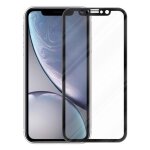 Cadorabo plein ecran film de protection compatible avec apple iphone xr in transparent avec noir - verre ...