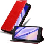 Cadorabo housse compatible avec alcatel 1 2019 en rouge de pomme - etui de protection avec fermeture ...