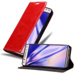 Cadorabo housse compatible avec alcatel 5 en rouge de pomme - etui de protection avec fermeture magn�tique, ...