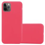 Cadorabo housse compatible avec apple iphone 13 pro max en candy rouge - etui de protection en silicone ...