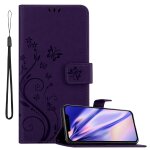 Cadorabo housse compatible avec apple iphone 13 pro max en lilas fonce floral - etui de protection au ...