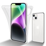 Cadorabo housse compatible avec apple iphone 14 plus en transparent - 360 full body housse de protection ...