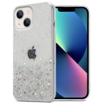 Cadorabo housse compatible avec apple iphone 14 en transparent avec paillettes - etui de protection en ...