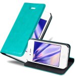 Cadorabo housse compatible avec apple iphone 4 / 4s en turquoise p�trole - etui de protection avec fermeture ...