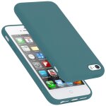 Cadorabo housse compatible avec apple iphone 5 / 5s / se 2016 en liquid green - etui de protection en ...