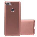 Cadorabo housse compatible avec htc desire 12 plus en metallic or rose - etui de protection en silicone ...