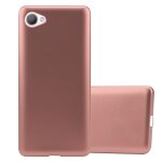 Cadorabo housse compatible avec htc desire 12 en metallic or rose - etui de protection en silicone tpu ...