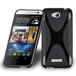 Cadorabo housse compatible avec htc desire 616 en oxid noir - etui de protection en silicone tpu flexible ...