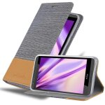 Cadorabo housse compatible avec htc desire 820 en gris clair marron - etui de protection avec fermeture ...