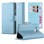 Cadorabo housse compatible avec htc one m8 mini en pastel bleu - etui de protection avec fermeture magntique, ...