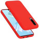 Cadorabo housse compatible avec huawei p30 en liquid red - etui de protection en silicone tpu flexible ...