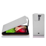 Cadorabo housse compatible avec lg g2 mini en blanc magnesium - etui de protection au design flip en ...