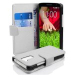 Cadorabo housse compatible avec lg g2 mini en blanc magn�sium - etui de protection en similicuir structur� ...