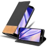 Cadorabo housse compatible avec lg g2 en noir brun - etui de protection avec fermeture magn�tique, fonction ...