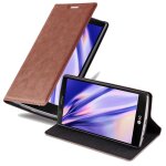 Cadorabo housse compatible avec lg g4 / g4 plus en marrone cappucino - etui de protection avec fermeture ...