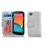 Cadorabo housse compatible avec lg google nexus 5 en blanc magn�sium - etui de protection avec fermeture ...