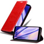 Cadorabo housse compatible avec lg q7 / q7a / q7 + en rouge de pomme - etui de protection avec fermeture ...